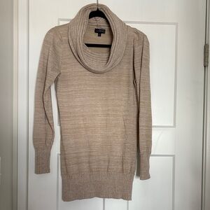 Cozy Tan Cowl Neck Sweater